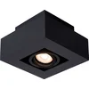 Image de Lucide XIRAX - Plafondspot (Plafondlamp) - LED Dim to warm - GU10 (MR16) - 1x5W 2200K/3000K - Zwart