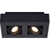 Image de Lucide XIRAX - Plafondspot (Plafondlamp) - LED Dim to warm - GU10 - 2x5W 2200K/3000K - Zwart