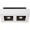 Image de Lucide XIRAX - Plafondspot (Plafondlamp) - LED Dim to warm - GU10 - 2x5W 2200K/3000K - Wit