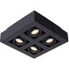 Image de Lucide XIRAX - Plafondspot (Plafondlamp) - LED Dim to warm - GU10 - 4x5W 2200K/3000K - Zwart