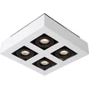 Image de Lucide XIRAX - Plafondspot (Plafondlamp) - LED Dim to warm - GU10 - 4x5W 2200K/3000K - Wit
