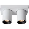 Image de Lucide NIGEL - Plafondspot (Plafondlamp) - LED Dim to warm - GU10 - 2x5W 2200K/3000K - Wit
