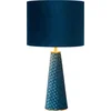 Image de Lucide EXTRAVAGANZA VELVET - Tafellamp - Ø 25 cm - 1xE27 - Turkoois