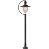 Image de Lucide ARUBA - Lantaarnpaal - Ø 25 cm - 1xE27 - IP44 - Roest bruin