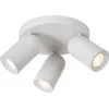 Image de Lucide PUNCH - Plafondspot (Plafondlamp) - Ø 21 cm - 3xGU10 - Wit