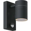Image de Lucide ARNE-LED IR - Wandspot / Wandlamp Binnen/Buiten - Ø 6,3 cm - LED - GU10 - 1x5W 2700K - IP44 - Beweging & dag/nacht sensor - Zwart