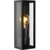 Image de Lucide DUKAN - Wandlamp Binnen/Buiten - 1xE27 - IP65 - Zwart