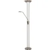 Image de Lucide CHAMPION-LED - Leeslamp - Ø 30 cm - LED Dimbaar - 3000K - Mat chroom