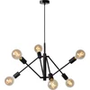 Image de Lucide LESTER - Hanglamp - 6xE27 - Zwart