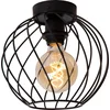 Image de Lucide DANZA - Plafonnière (Plafondlamp) - Ø 25 cm - 1xE27 - Zwart