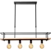 Image de Lucide MILONGA - Hanglamp - 4xE27 - Zwart - Japandi