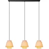 Image de Lucide TRIBUTE - Hanglamp - 3xE27 - Beige - Japandi