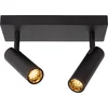 Image de Lucide GRADO - Plafondspot (Plafondlamp) - 2xGU10 (MR11) - Zwart