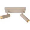 Image de Lucide GRADO - Plafondspot (Plafondlamp) - 2xGU10 (MR11) - Taupe