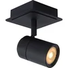 Image de Lucide LENNERT - Plafondspot (Plafondlamp) Badkamer - LED Dimbaar - GU10 - 1x5W 3000K - IP44 - Zwart