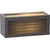 Image de Lucide DIMO - Wandlamp Binnen/Buiten - 1xE27 - IP54 - Antraciet