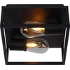Image de Lucide CARLYN - Plafonnière (Plafondlamp) Badkamer - 2xE14 - IP54 - Zwart