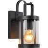 Image de Lucide LINDELO - Wandlamp Binnen/Buiten - 1xE27 - IP23 - Zwart