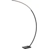 Image de Lucide CURVE - Booglamp - LED Dimbaar - 1x15W 2700K - Zwart