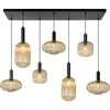 Image de Lucide MALOTO - Hanglamp - 7xE27 - Amber
