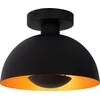 Image de Lucide SIEMON - Plafonnière (Plafondlamp) - Ø 25 cm - 1xE27 - Zwart
