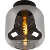 Image de Lucide JOANET - Plafonnière (Plafondlamp) - Ø 25 cm - 1xE27 - Fumé