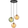 Image de Lucide MONSARAZ - Hanglamp - Ø 35 cm - 3xE27 - Groen