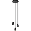 Image de Lucide EVORA - Hanglamp - Ø 25 cm - 3xGU10 - Zwart
