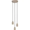 Image de Lucide EVORA - Hanglamp - Ø 25 cm - 3xGU10 - Taupe