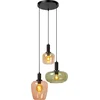 Image de Lucide ILONA - Hanglamp - 3xE27 - Zwart