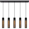 Image de Lucide LIONEL - Hanglamp - 5xE27 - Zwart