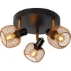 Image de Lucide MAREN - Plafondspot (Plafondlamp) - Ø 37 cm - 3xE14 - Mat Goud / Messing