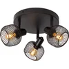 Image de Lucide MAREN - Plafondspot (Plafondlamp) - Ø 37 cm - 3xE14 - Zwart