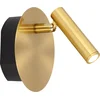 Image de Lucide JOLIJN - Oplaadbare Bedlamp / Wandlamp - Accu/Batterij - Ø 10,2 cm - LED - 1x2W 3000K - Magnetisch - Mat Goud / Messing