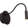Image de Lucide JOLIJN - Oplaadbare Bedlamp / Wandlamp - Accu/Batterij - Ø 11 cm - LED - 1x2W 3000K - Magnetisch - Zwart