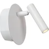 Image de Lucide JOLIJN - Oplaadbare Bedlamp / Wandlamp - Accu/Batterij - Ø 10,2 cm - LED - 1x2W 3000K - Magnetisch - Wit