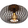 Image de Lucide MANUELA - Plafonnière (Plafondlamp) - Ø 39,5 cm - 1xE27 - Zwart