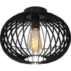 Image de Lucide REDA - Plafonnière (Plafondlamp) - Ø 32 cm - 1xE27 - Zwart