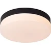Image de Lucide BISKIT - Plafonnière (Plafondlamp) Badkamer - Ø 23 cm - LED - 1x12W 2700K - IP44 - Bewegingssensor - Zwart
