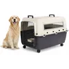 Image de Reisbench hond   Autobench   Transportbox hond XL 90×60×74 cm   Flamingo Transportkooi Nomad Donkergrijs