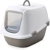 Image de Savic Kattentoilet Leo - Kattenbak - 64x46x45 cm Grijs Wit