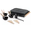 Image de DOMO DO8716W Wok party set - 6 personen - Ook voor pannenkoeken - 1000 W - Houten details