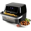 Image de DOMO DO544FR Airfryer XXL - Heteluchtfriteuse - Family Edition - 10 L - 1800 W - Grillrek - PFAS vrij - Zwart
