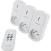 Image de CHACON - Set van 3 schakelstopcontacten en afstandsbediening (2000W) - 54663