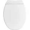 Image de Allibert wc-bril SERENITY² - geperst hout - soft close - afklikbaar - antibacterieel - wit gelakt