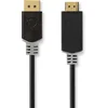 Image de Nedis DisplayPort-Kabel - DisplayPort Male - HDMI Connector - 4K@30Hz - Verguld - 2.00 m - Rond - PVC - Antraciet - Doos