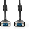 Image de Nedis VGA-Kabel - VGA Male - VGA Male - Vernikkeld - Maximale resolutie: 1280x768 - 10.0 m - Rond - ABS - Zwart - Label