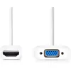 Image de Nedis HDMI Kabel - HDMI Connector - VGA Female 15p / 3,5 mm Female - 1080p - Vernikkeld - 0.20 m - Recht - PVC - Wit - Envelop