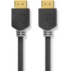 Image de Nedis High Speed   HDMI-Kabel met Ethernet - HDMI Connector - HDMI Connector - 4K@60Hz - ARC - 18 Gbps - 3.00 m - Rond - PVC - Antraciet - Doos