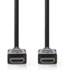Image de Nedis High Speed   HDMI-Kabel met Ethernet - HDMI Connector - HDMI Connector - 4K@30Hz - ARC - 10.2 Gbps - 7.50 m - Rond - PVC - Zwart - Label